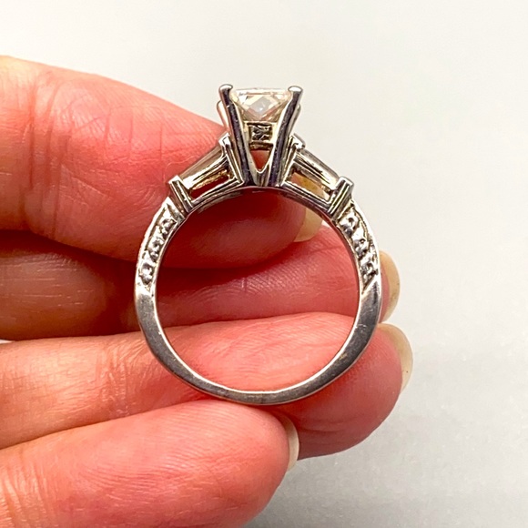 Beautiful sterling silver vintage Art Deco style ring in size 8.5 💕 - Picture 7 of 8